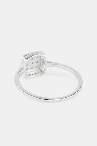 Bague - Or blanc et diamants