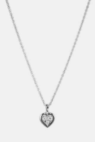 Collier - Or blanc 18 carats et diamant
