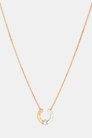 Collier - Or jaune, or blanc et diamant