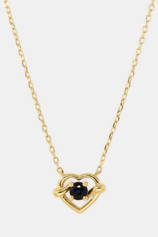 Collier - Or jaune et saphir