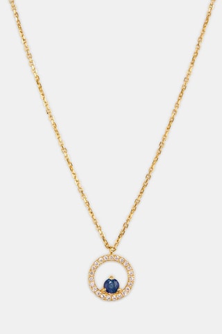Collier - Or jaune 18 carats, saphir et diamants