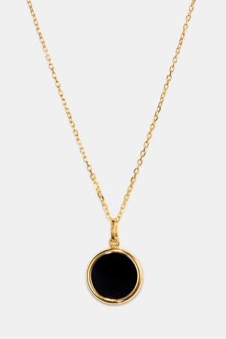 Collier - Or jaune 18 carats et onyx