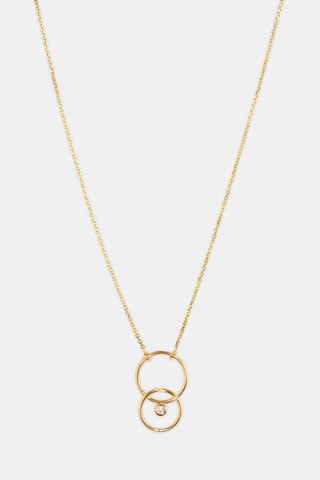 Collier - Or jaune 18 carats et diamant