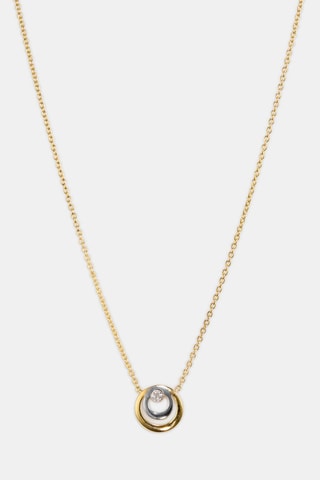 Collier - Or jaune 18 carats, Or blanc 18 carats et diamant