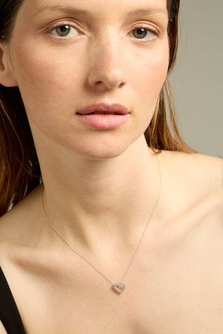 Collier - Or blanc 18 carats et diamants