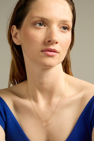 Collier - Or jaune 18 carats et diamant