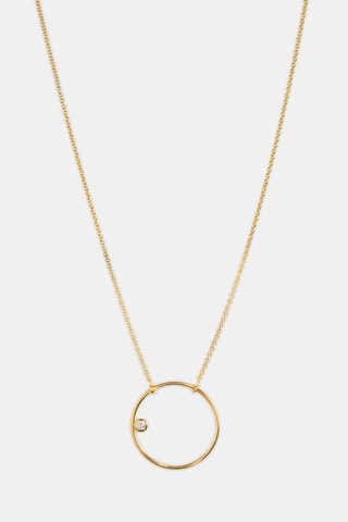 Collier - Or jaune 18 carats et diamant