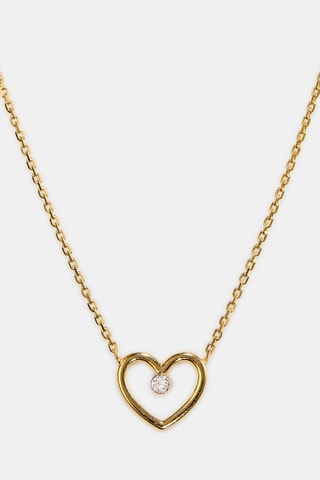 Collier - Or jaune 18 carats et diamant