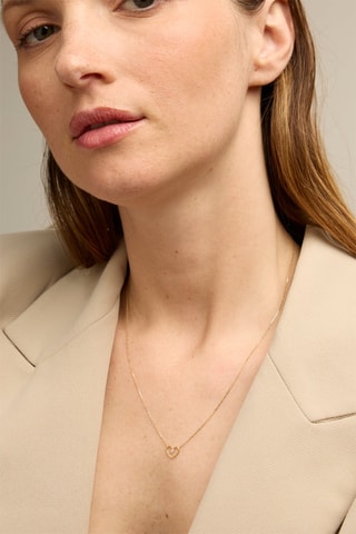 Collier - Or jaune 18 carats et diamant