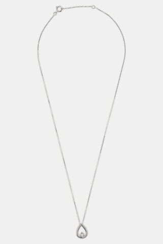 Collier - Or blanc 18 carats et diamant