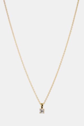 Collier - Or jaune 18 carats et diamant