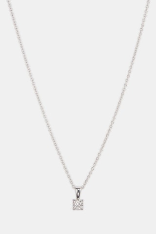 Collier - Or blanc 18 carats et diamant