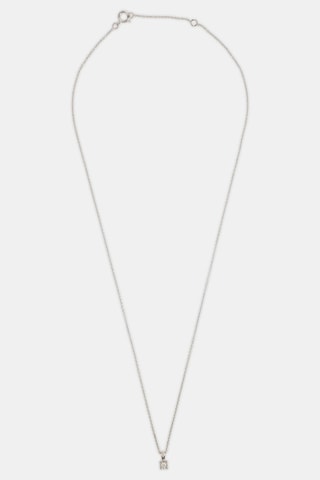Collier - Or blanc 18 carats et diamant