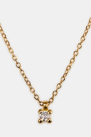 Collier - Or jaune 18 carats et diamant