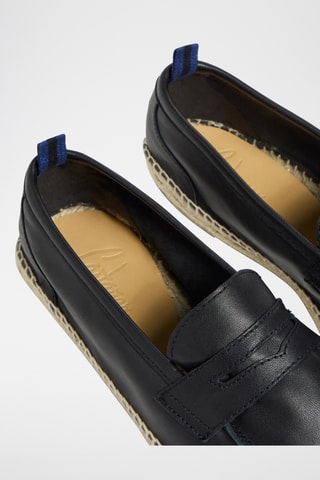 Alpargatas em couro Nacho - Preto