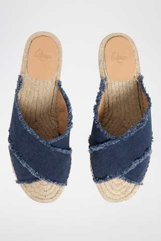 Mules Palmera - Azul-marinho