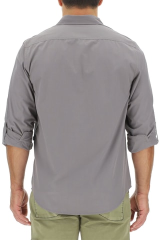 Camisa regular 
Cinzento