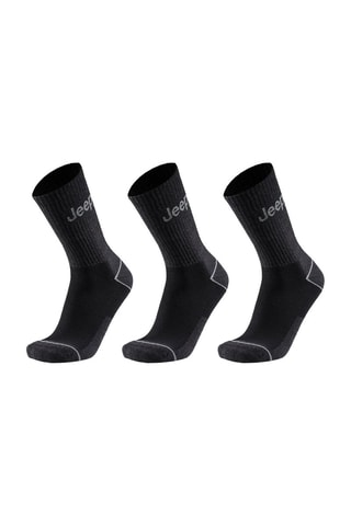 3 pares de meias - Preto