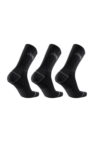 3 pares de meias - Preto