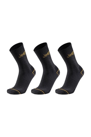 3 pares de meias - Cinzento-escuro