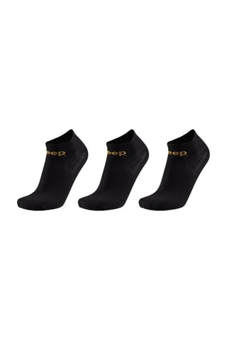 3 pares de meias curtas - Preto
