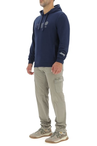 Sweat com capuz - Azul-escuro