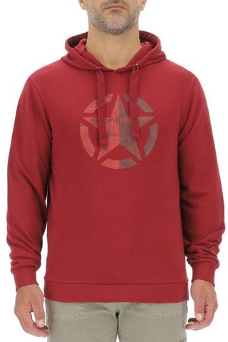 Sweat com capuz - Vermelho