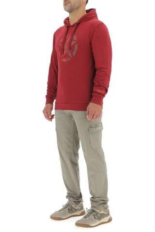 Sweat com capuz - Vermelho