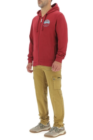 Sweat com capuz - Vermelho