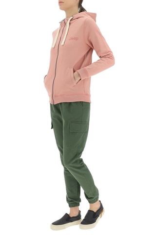 Sweat com capuz 
Rosa