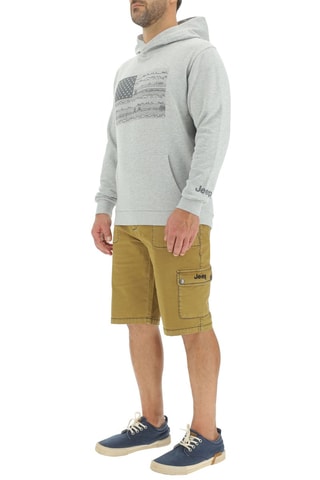 Sweat com capuz 
Cinzento