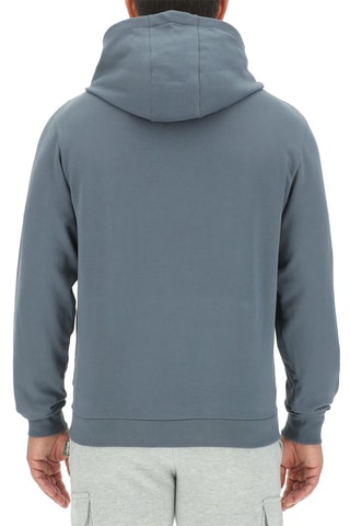 Sweat com capuz 
Azul-cinza