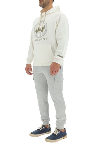 Sweat com capuz 
Branco