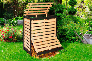 Compostor em pinho - 80 x 50 x 100 cm