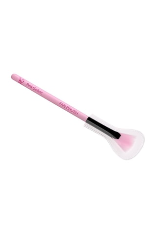 Pincel leque para unhas - Rosa