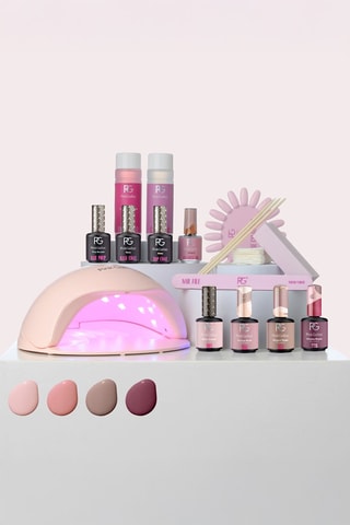Kit de manicure semi-permanente Essentiels Premium Uncovered - 9 produtos
