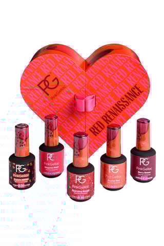 5 vernizes de unhas Red Renaissance - 5 cores