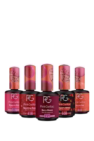 5 vernizes de unhas Red Renaissance - 5 cores