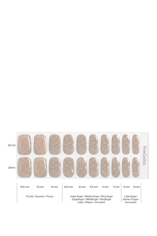 Autocolantes para unhas - 016 Champagne Sparkle