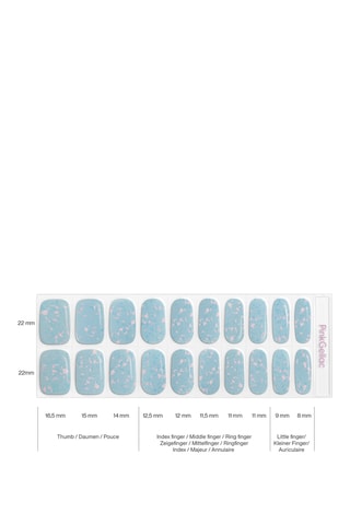 Autocolantes para unhas - 009 Holographic Blue
