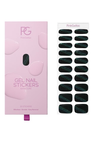 Autocolantes para unhas - 019 Cat Eye Black Onyx