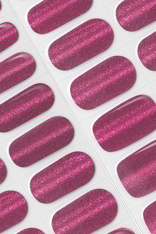 Autocolantes para unhas - 027 Cat Eye Flamenco Red