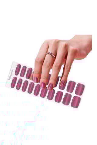 Autocolantes para unhas - 027 Cat Eye Flamenco Red