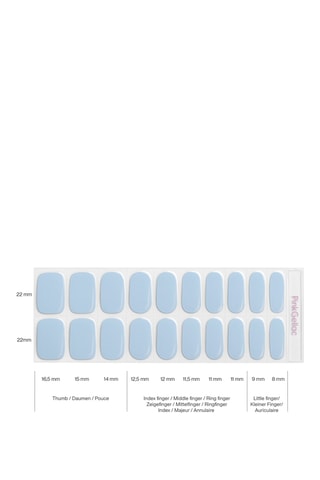 Autocolantes para unhas - 040 Powdery Blue