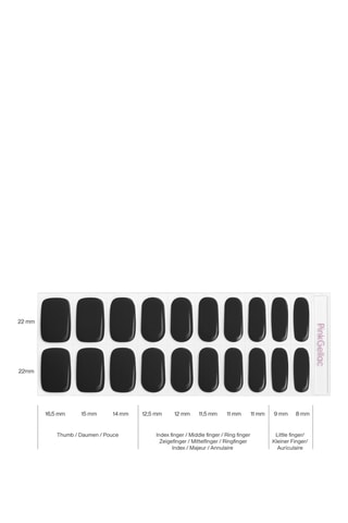 Autocolantes para unhas - 024 Jet Black