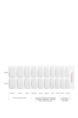 Autocolantes para unhas - 001 Whispering White