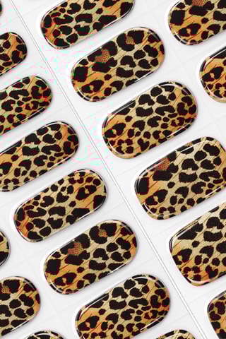 Autocolantes semi-permanentes para unhas - 028 Lavish Leopard