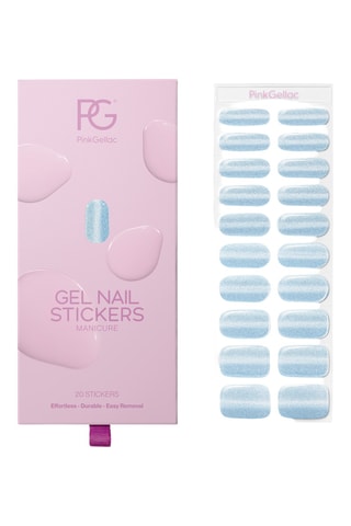 Autocolantes para as unhas - 026 Cat Eye Misty Blue