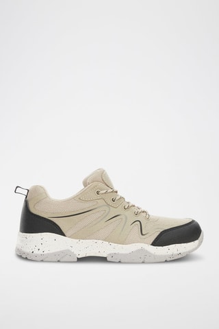 Tennis combinées à lacets - Taupe