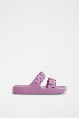Claquettes boucles - Mauve
